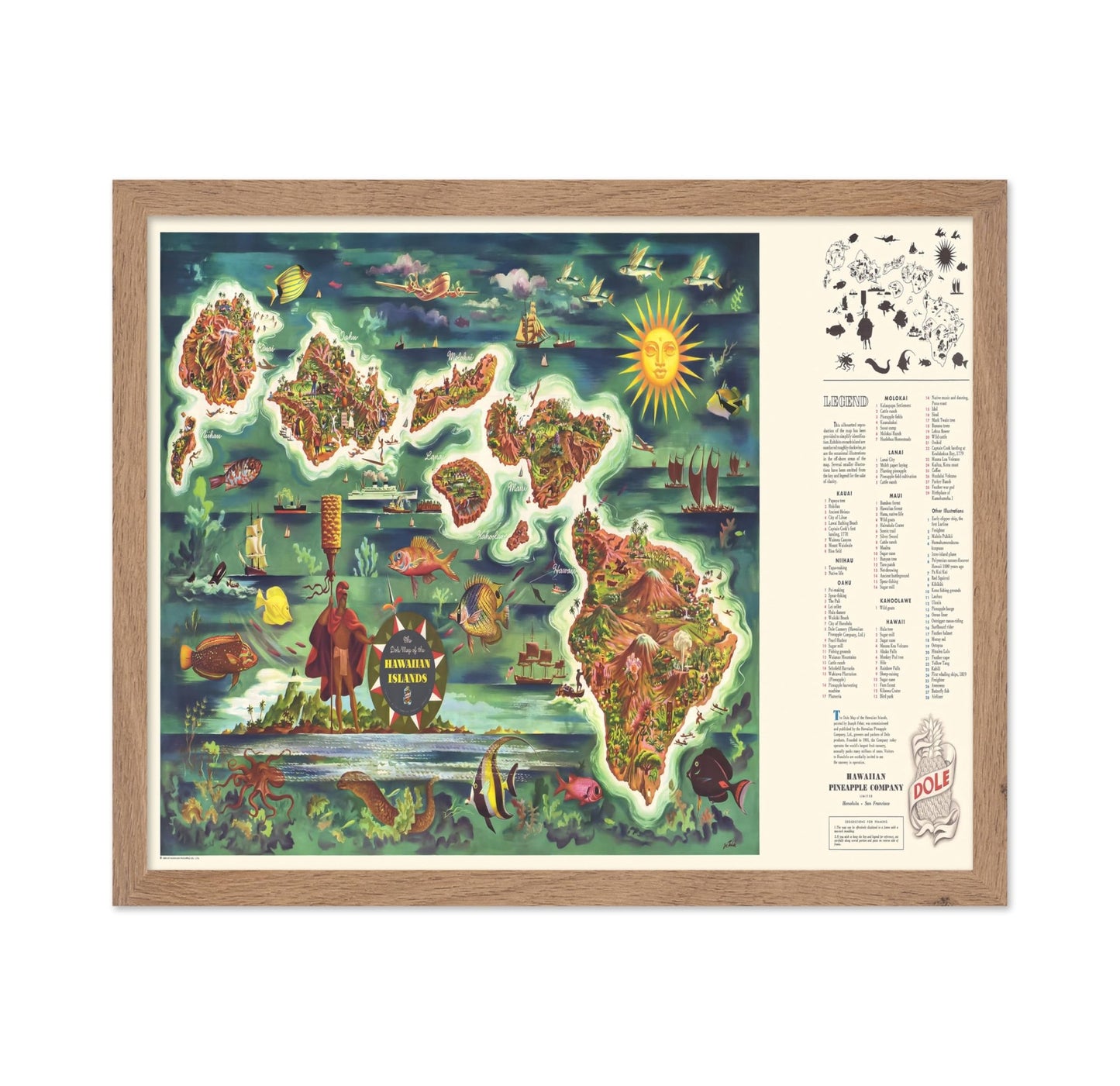 Map of The Hawaiian Islands