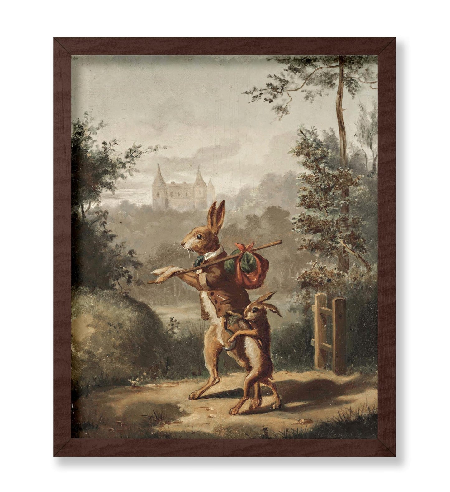 Bernard te Gempt - Two Hares With A Knapsack