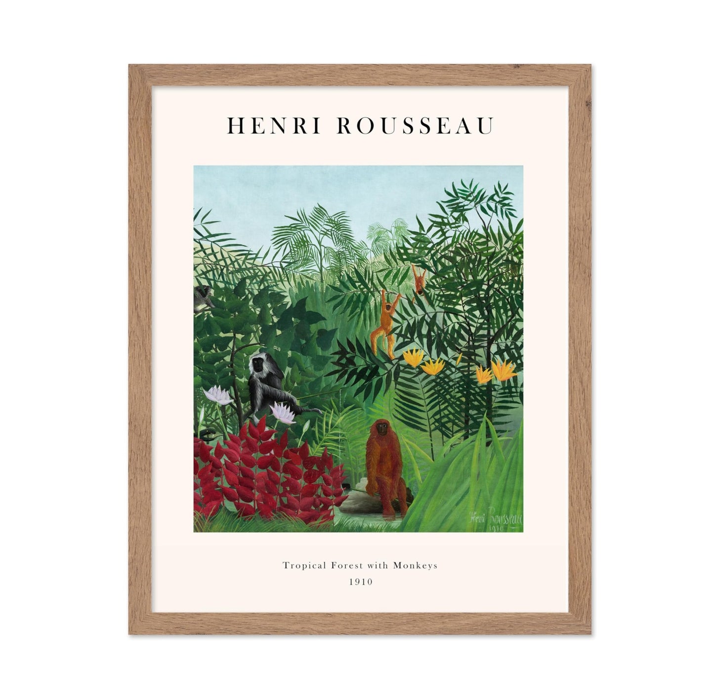Henri Rousseau - Tropical Forest with Monkeys