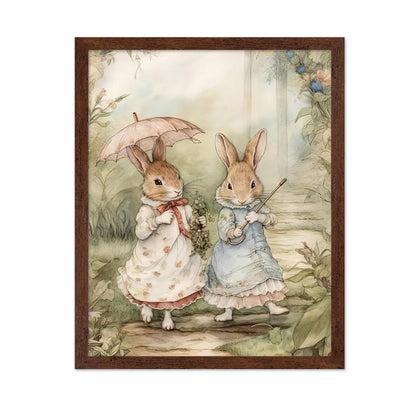 Two Cute Rabbits