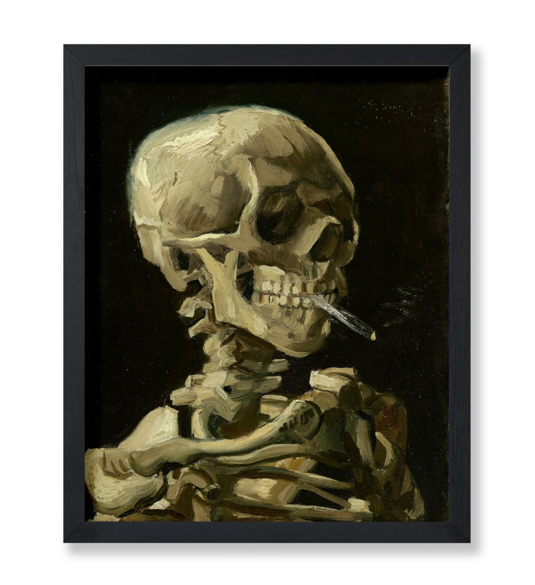 Van Gogh - Skull of a Skeleton with Burning Cigarette