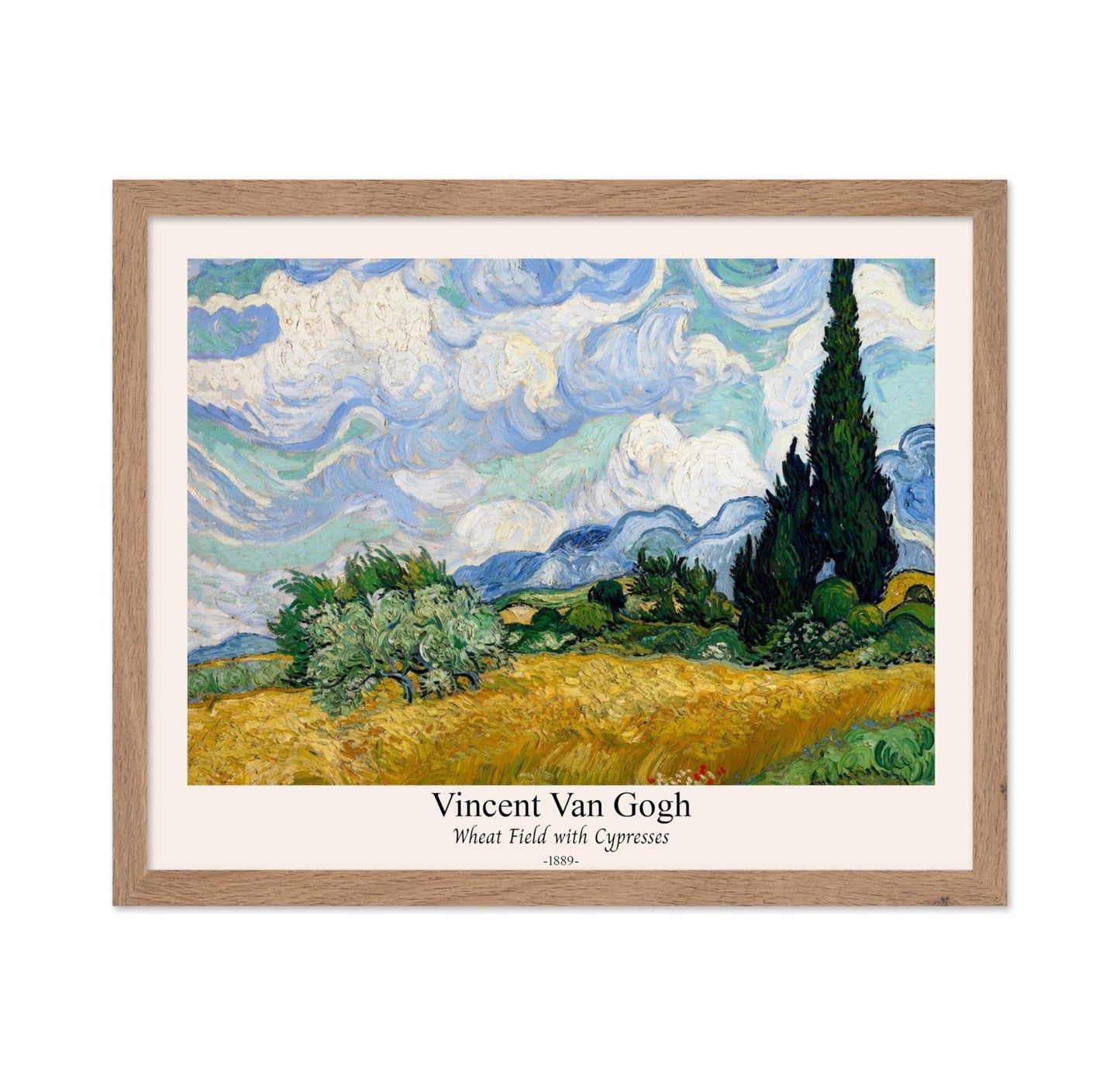 Van Gogh - Wheat Field with Cypresses No5