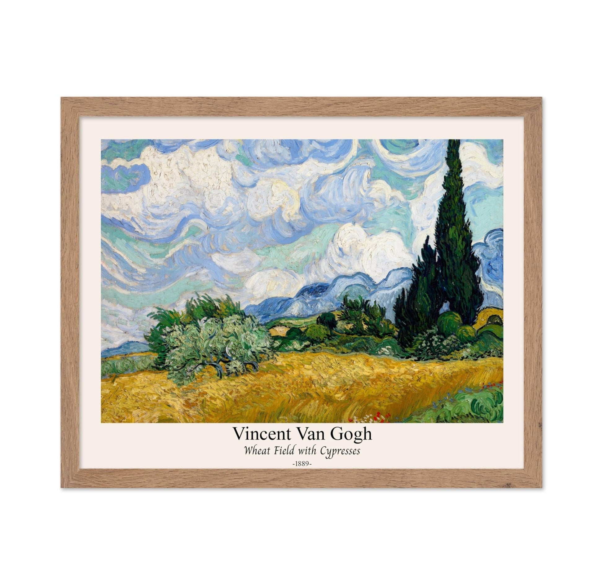 Van Gogh - Wheat Field with Cypresses No5