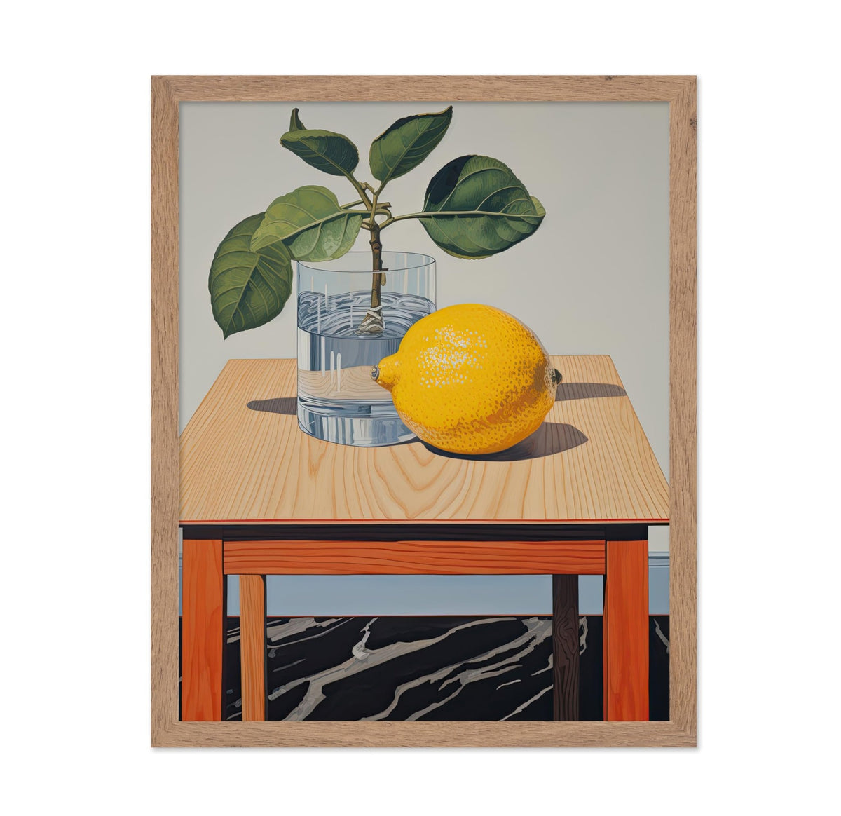 Lemon Branch in Vase