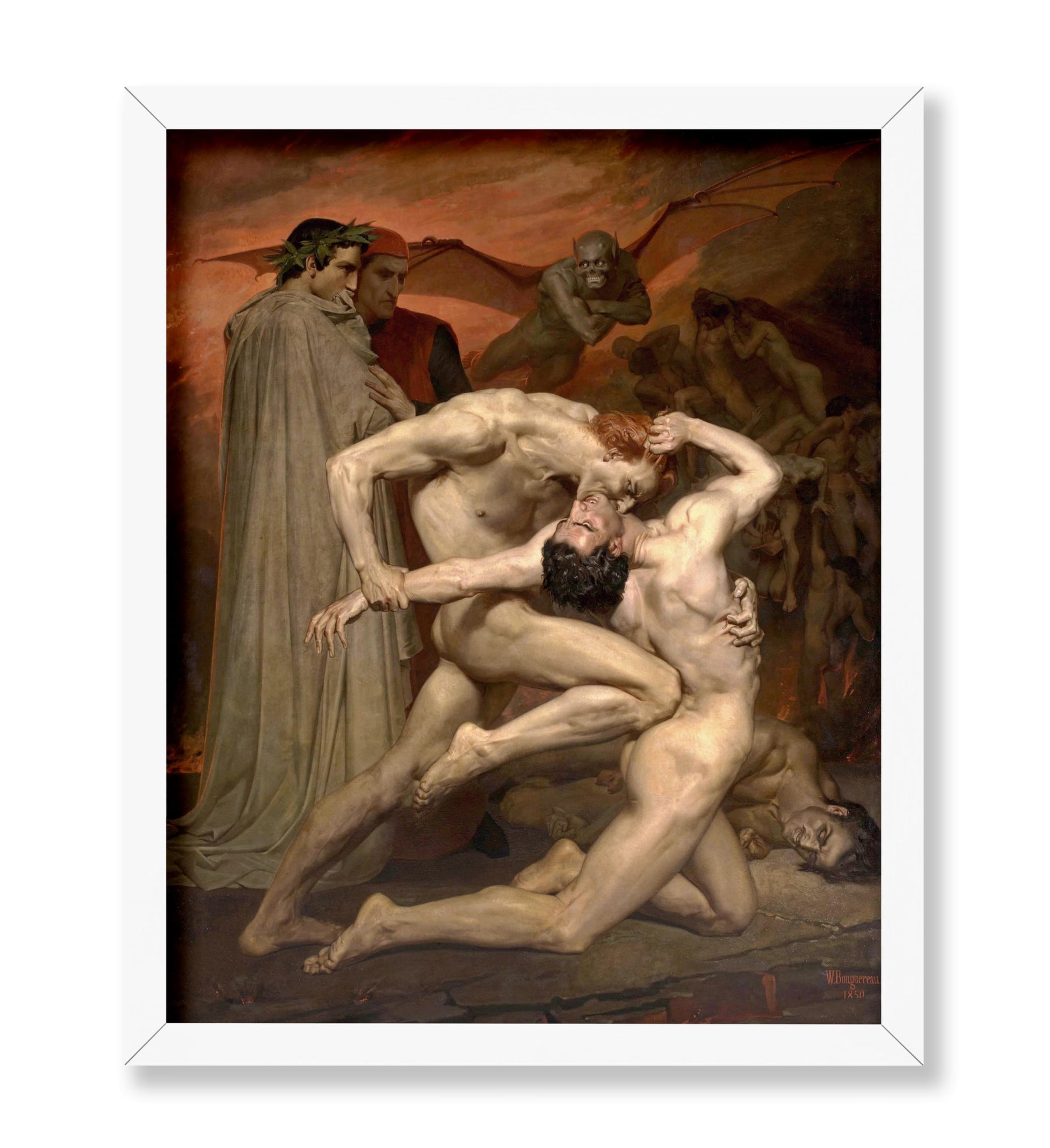 Dante and Virgil In Hell