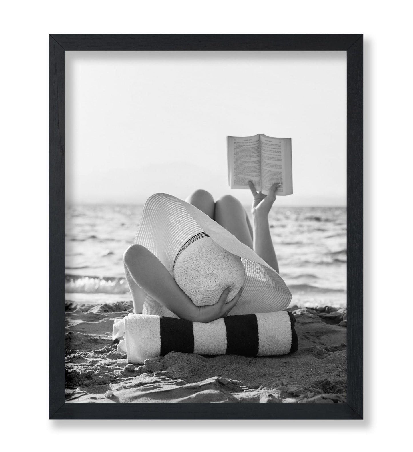 Woman Reading at the Beach