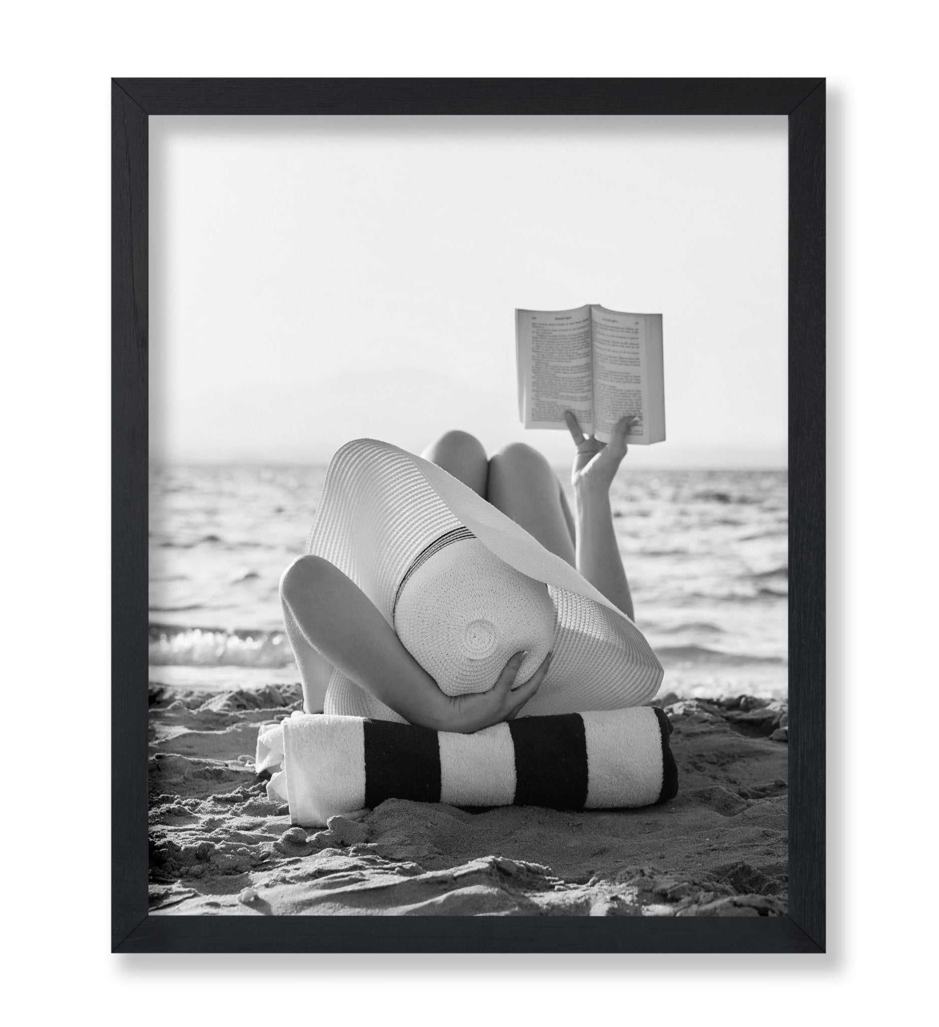 Woman Reading at the Beach