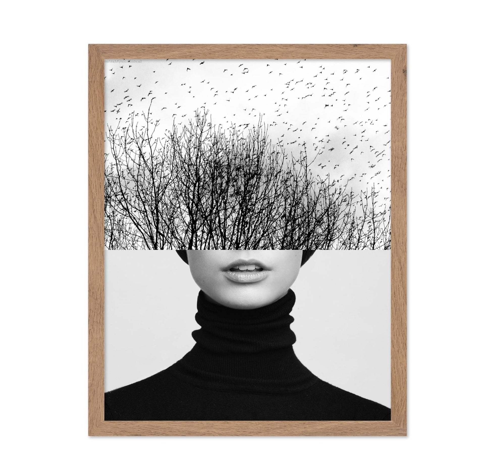 Woman & Trees Collage