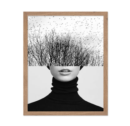 Woman & Trees Collage