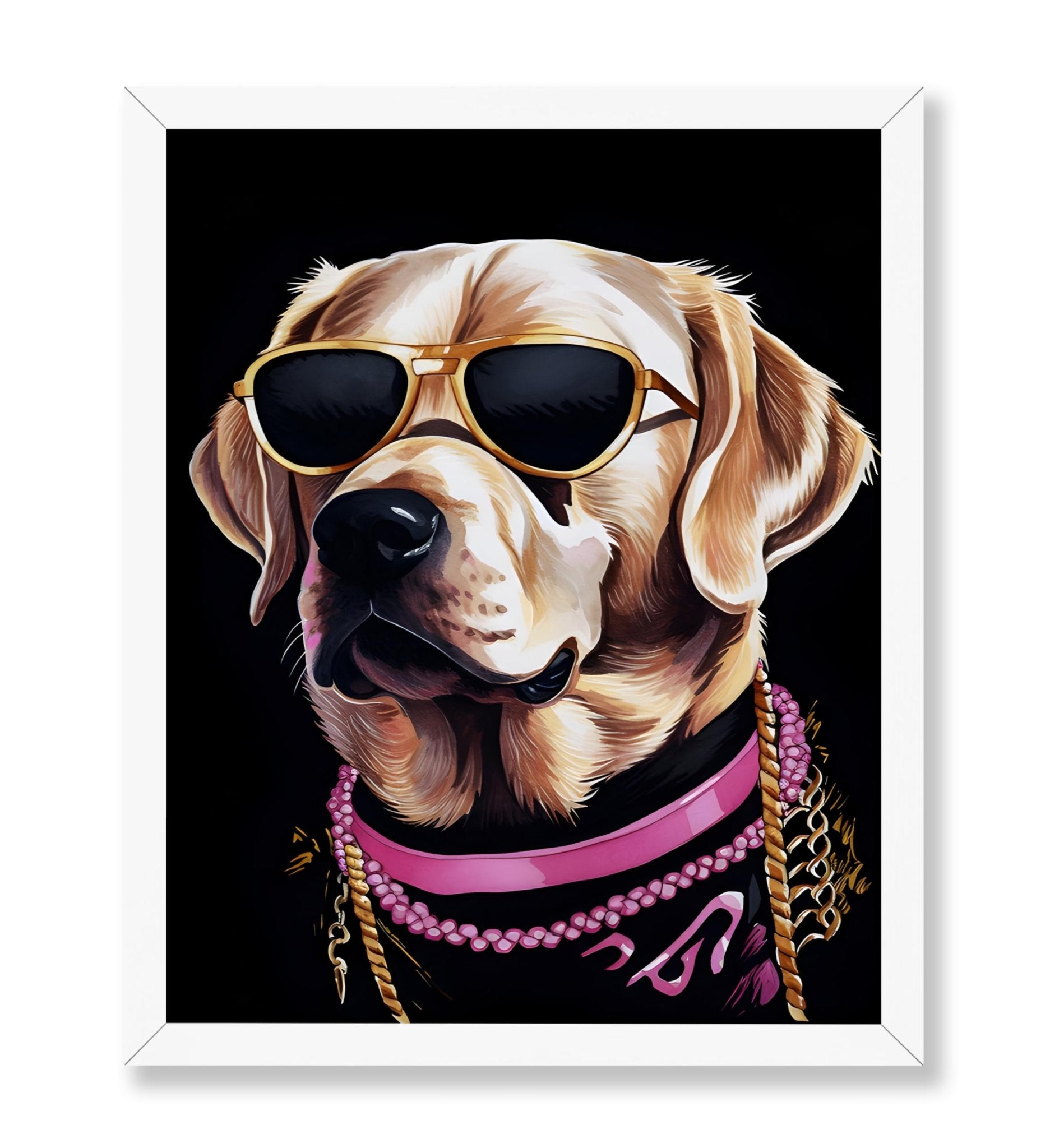 Golden Retriever in Sunglasses No1