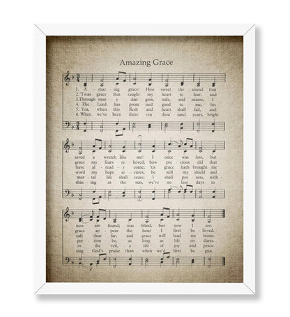 Amazing Grace Hymnal Sheet