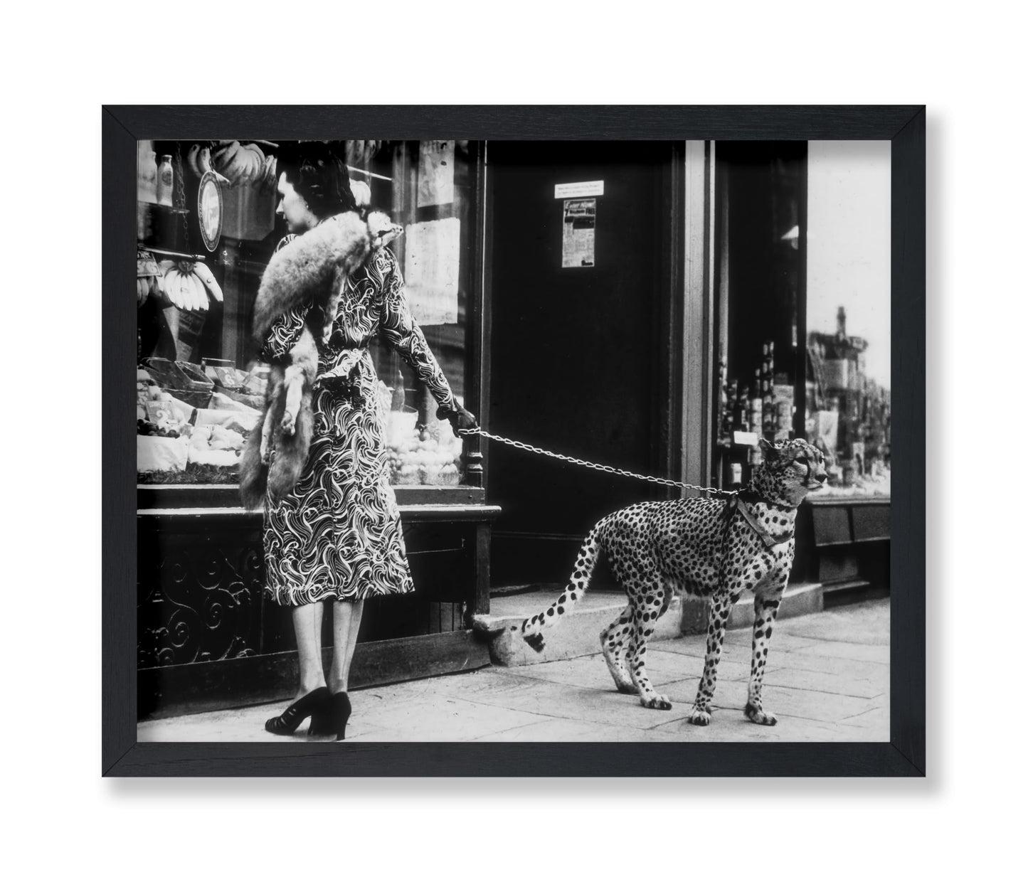 Elegant Woman with Cheetah