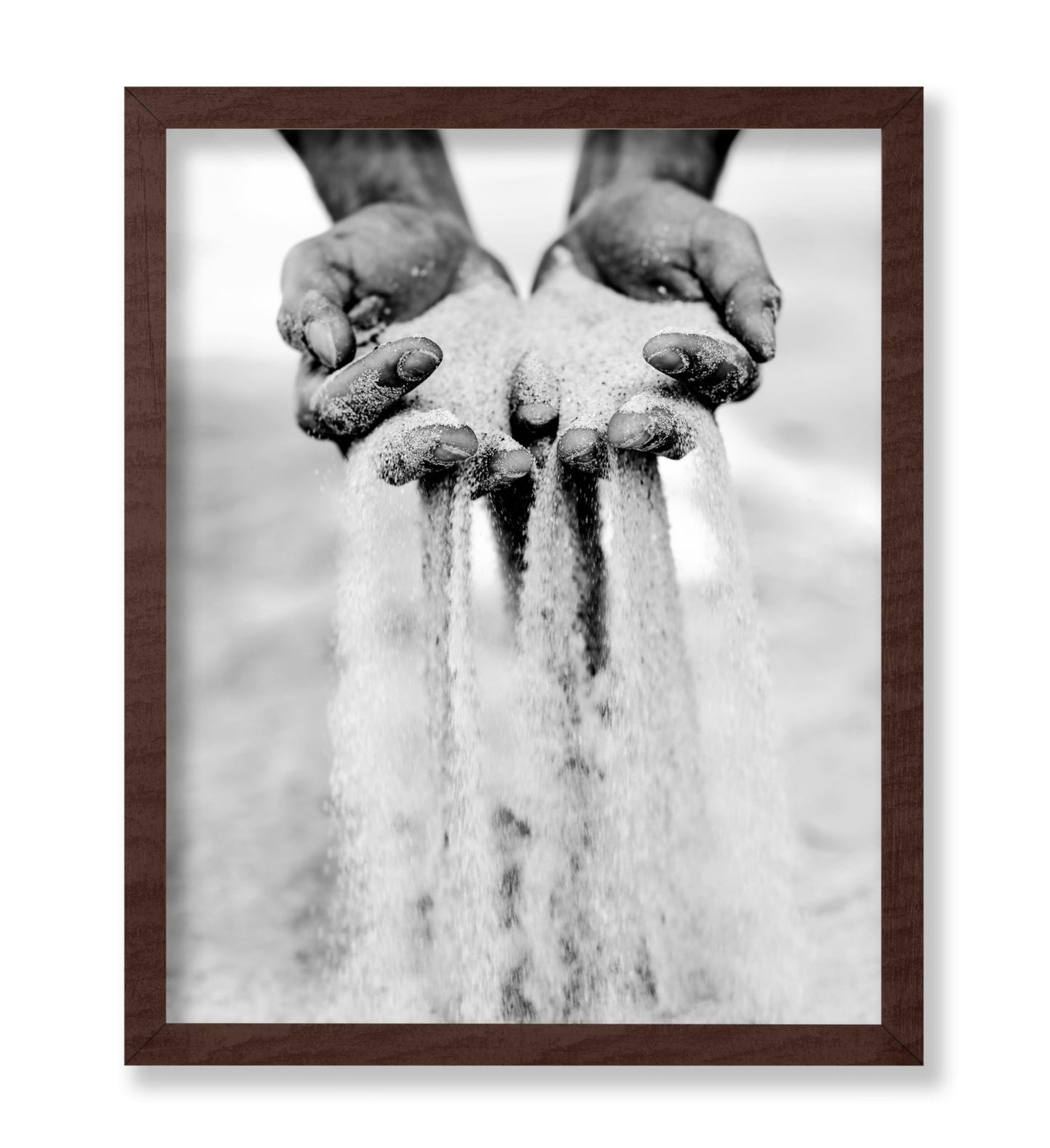 Sand Slipping Through Fingers