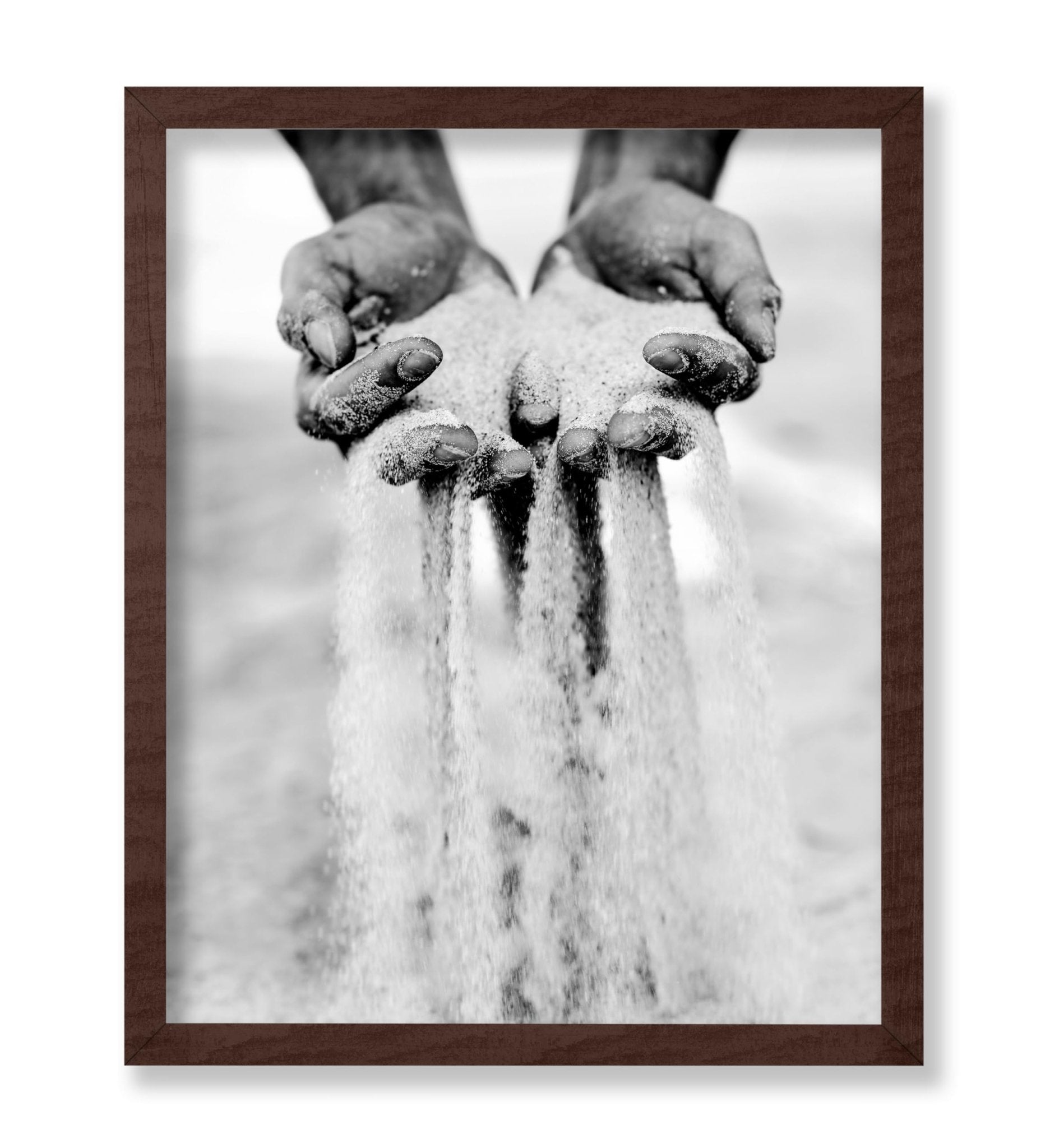 Sand Slipping Through Fingers