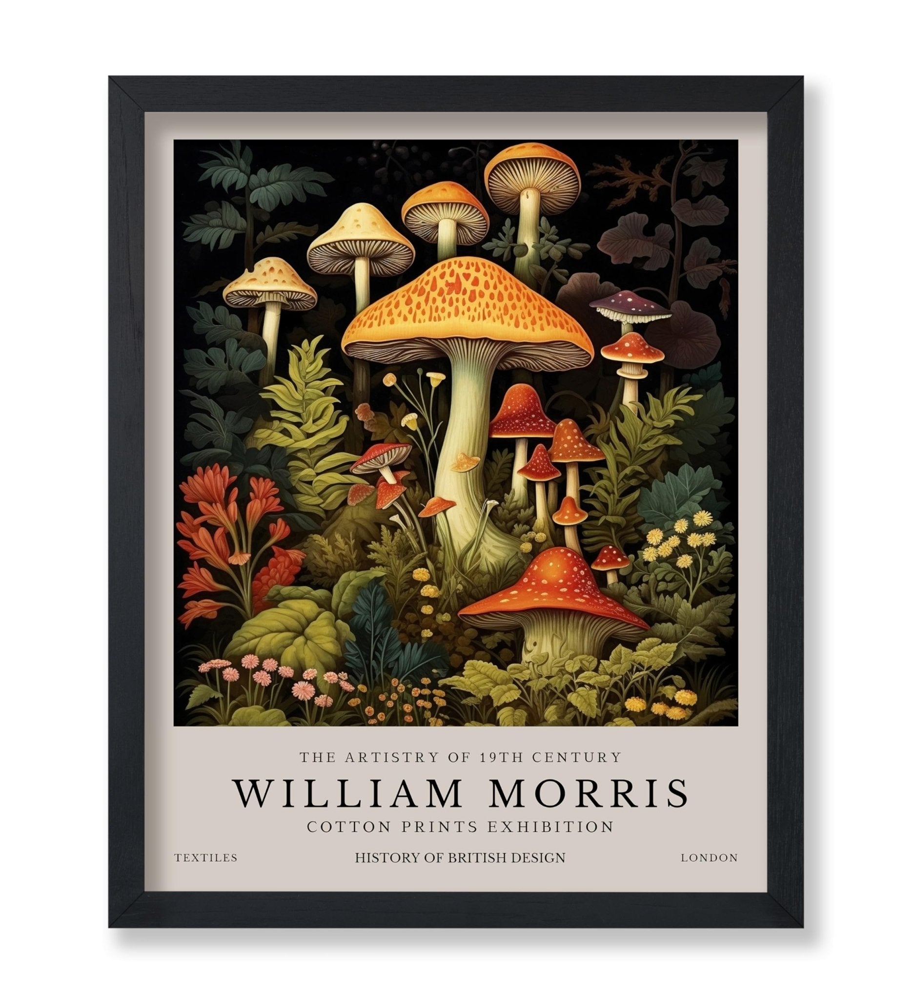 William Morris - Mushrooms No1