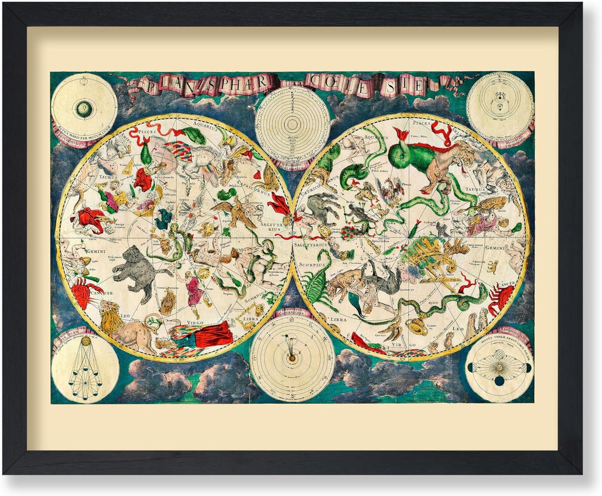 Map of The Heavens 1670