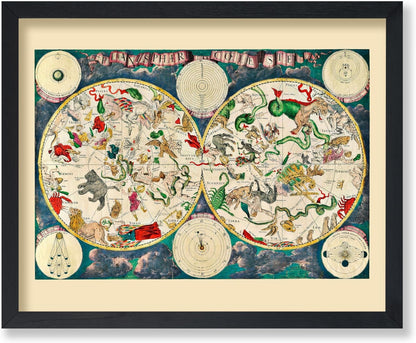 Map of The Heavens 1670