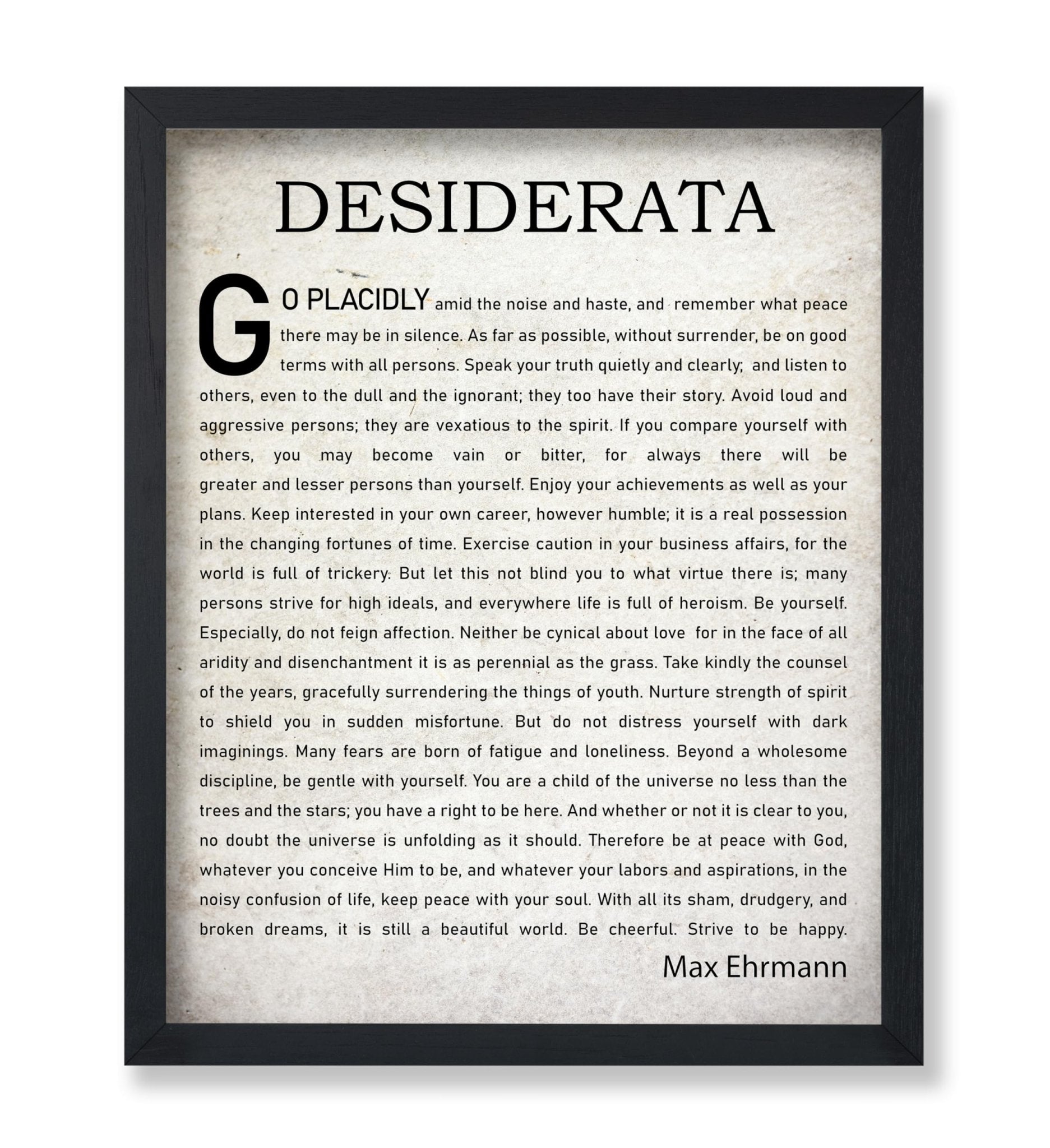 Desiderata Quote