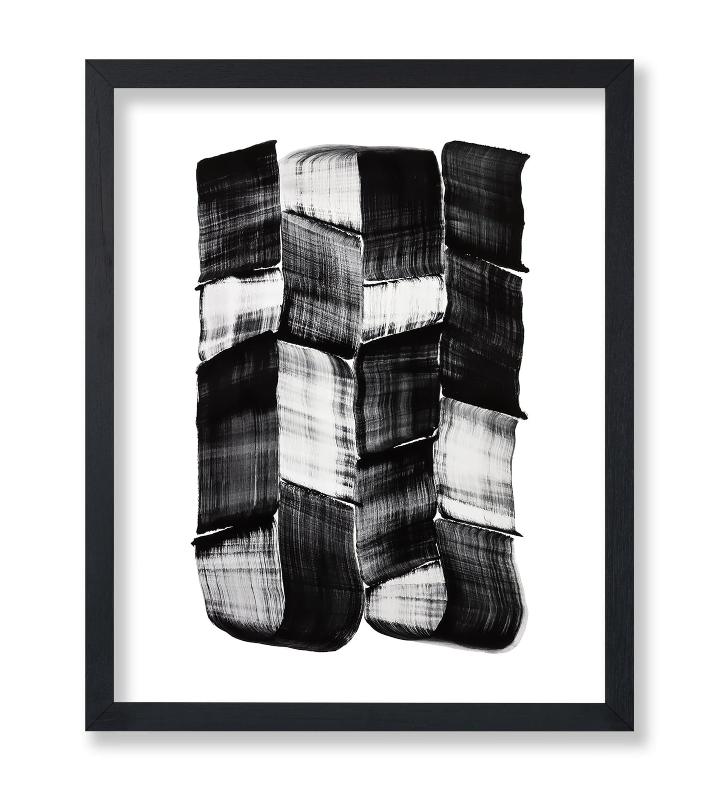 Black Ink Brushstrokes