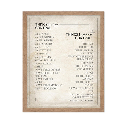 Things I Can Control