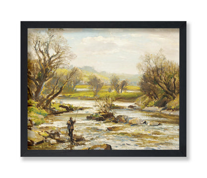 Man Crossing River