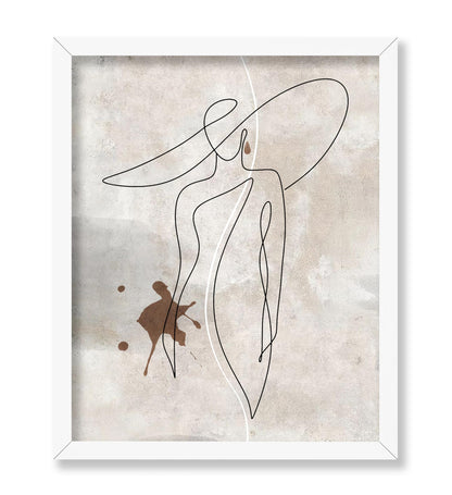Elegant Woman Line Art