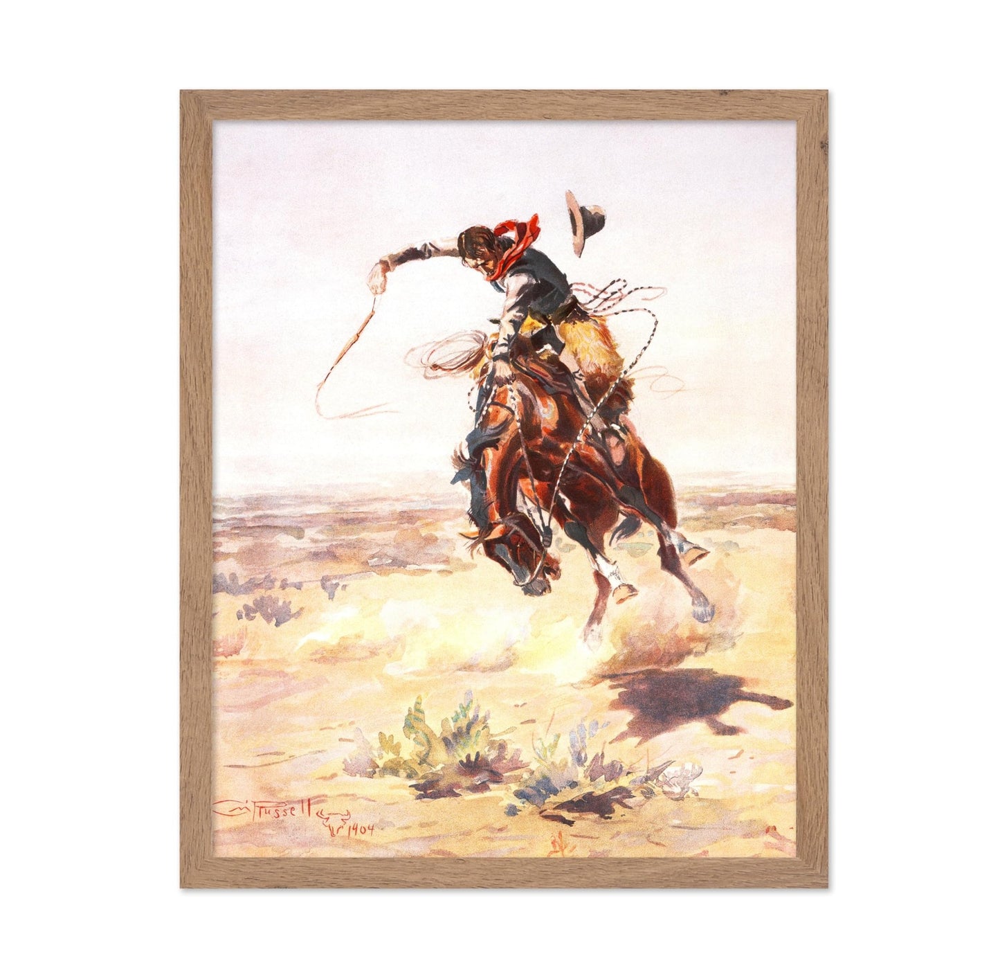 Charles Marion Russell - A Bad Hoss No2