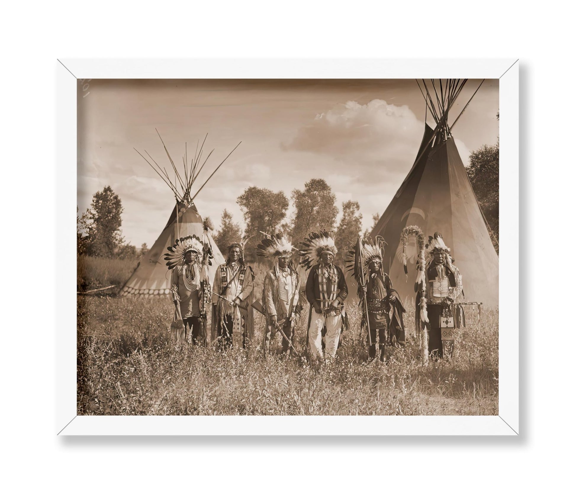 Crow Creek Warriors on the Crow Reservation