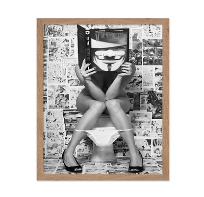 Girl on Toilet