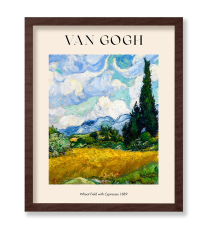 Van Gogh - Wheat Field with Cypresses No6