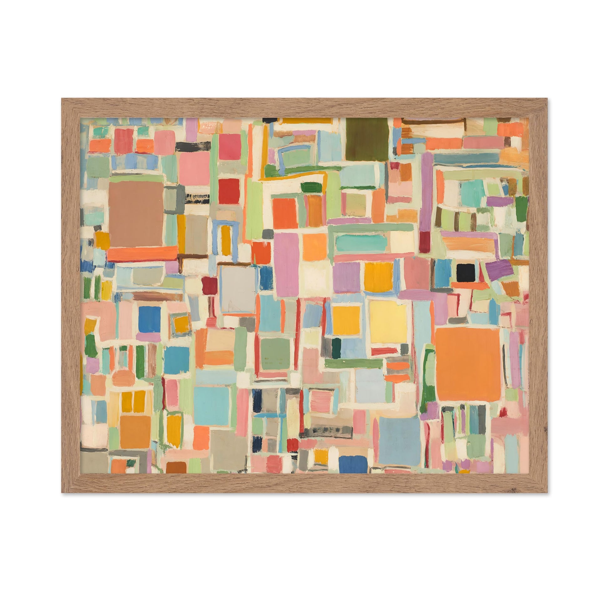 Squares and Rectangles Vintage Painting