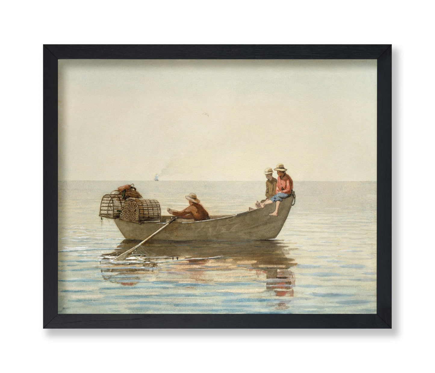 Three Boys in a Dory with Lobster Pots