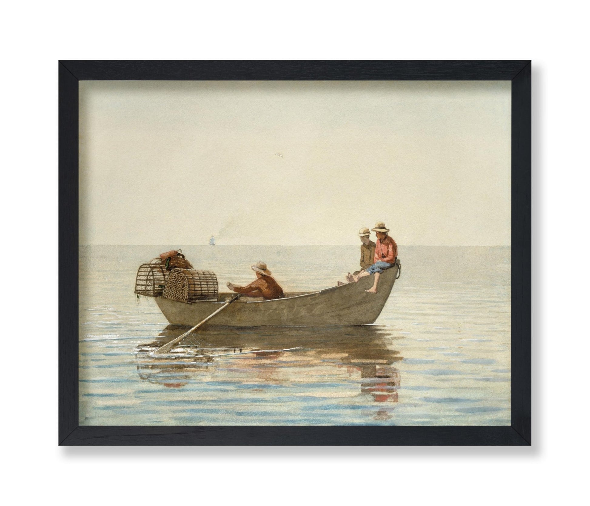 Three Boys in a Dory with Lobster Pots