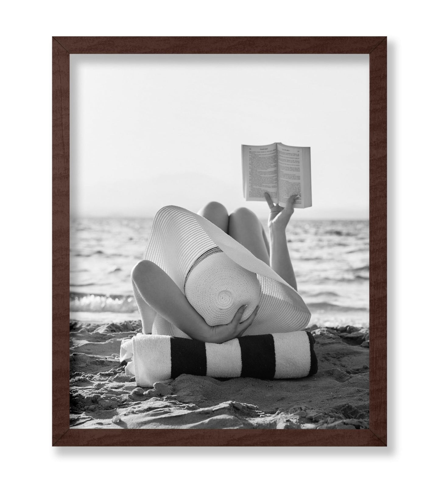 Woman Reading at the Beach