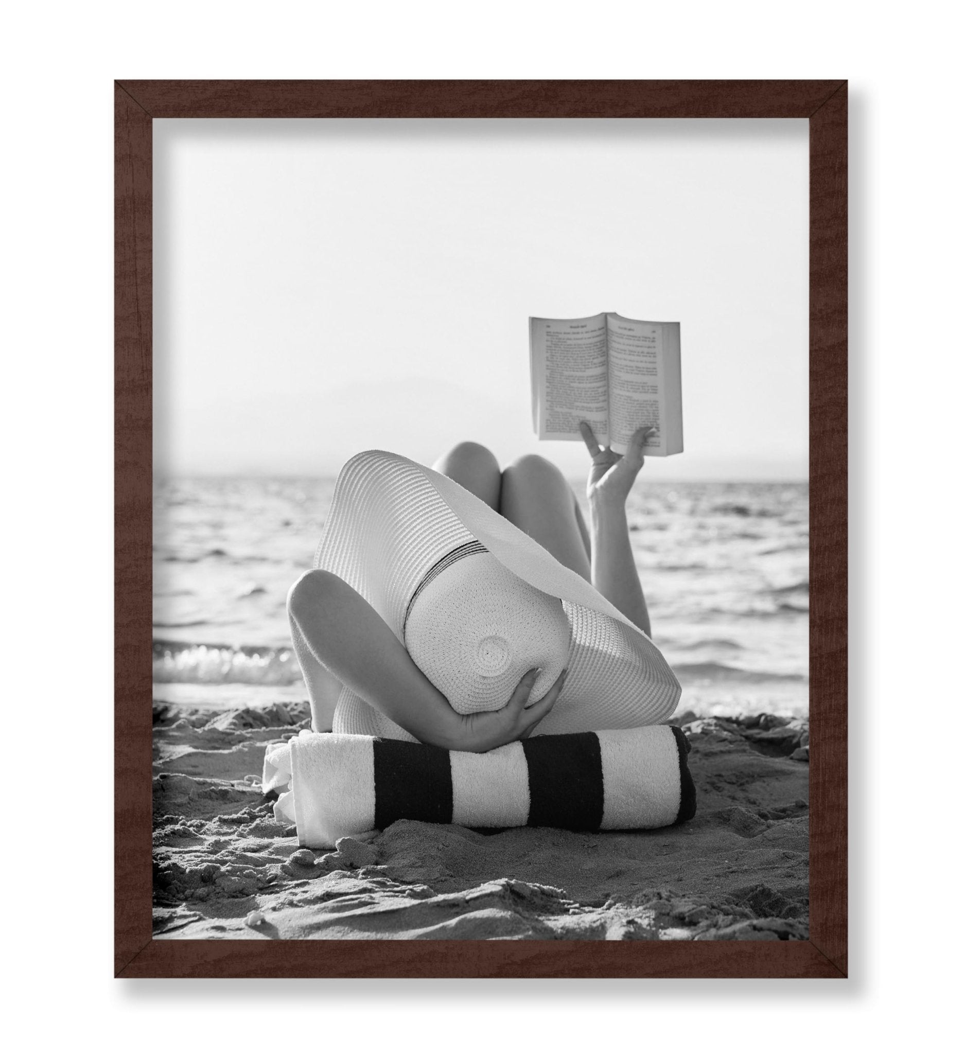 Woman Reading at the Beach