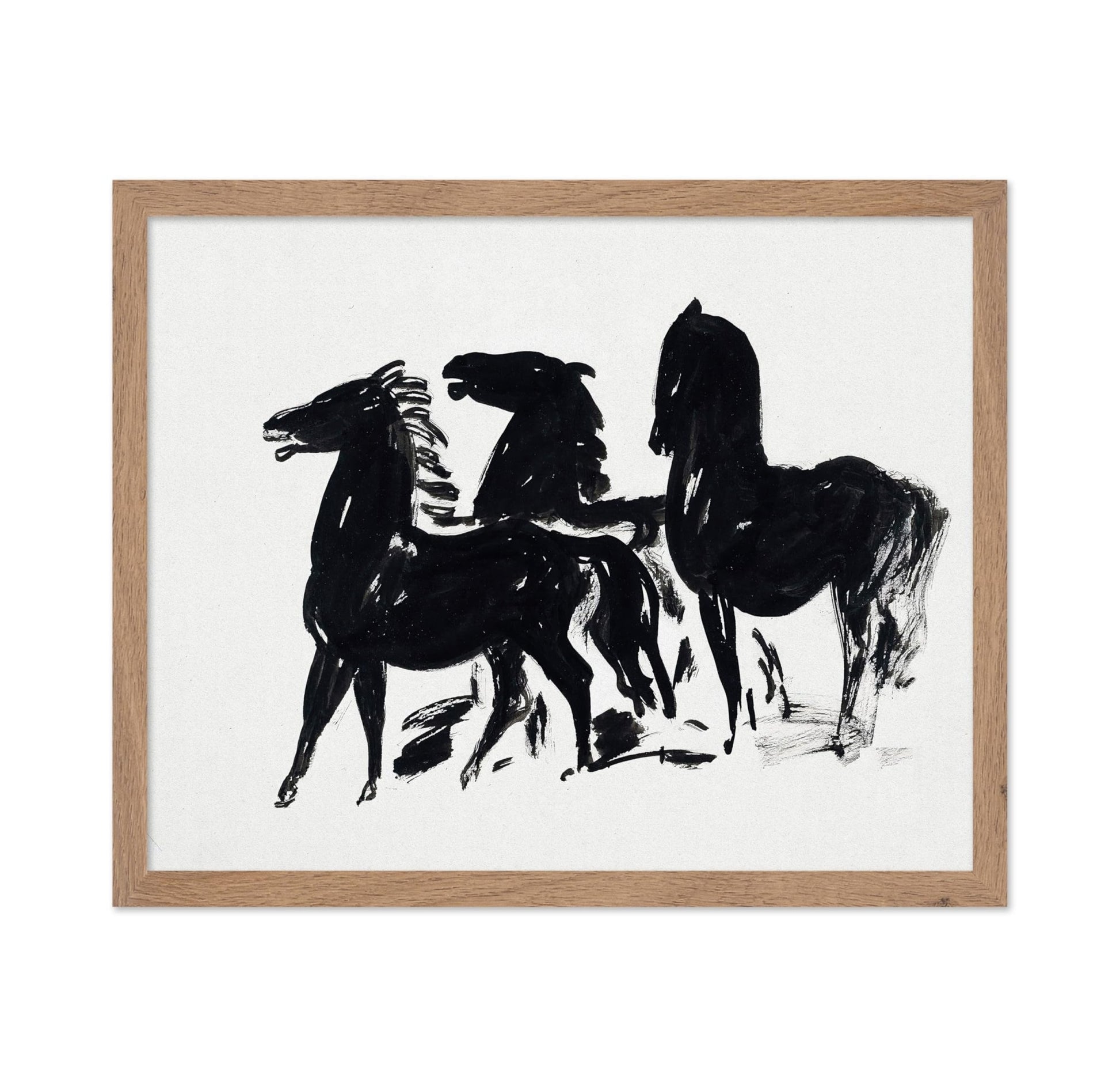 Leo Gestel - Three Black Horses