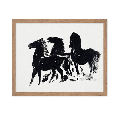 Leo Gestel - Three Black Horses