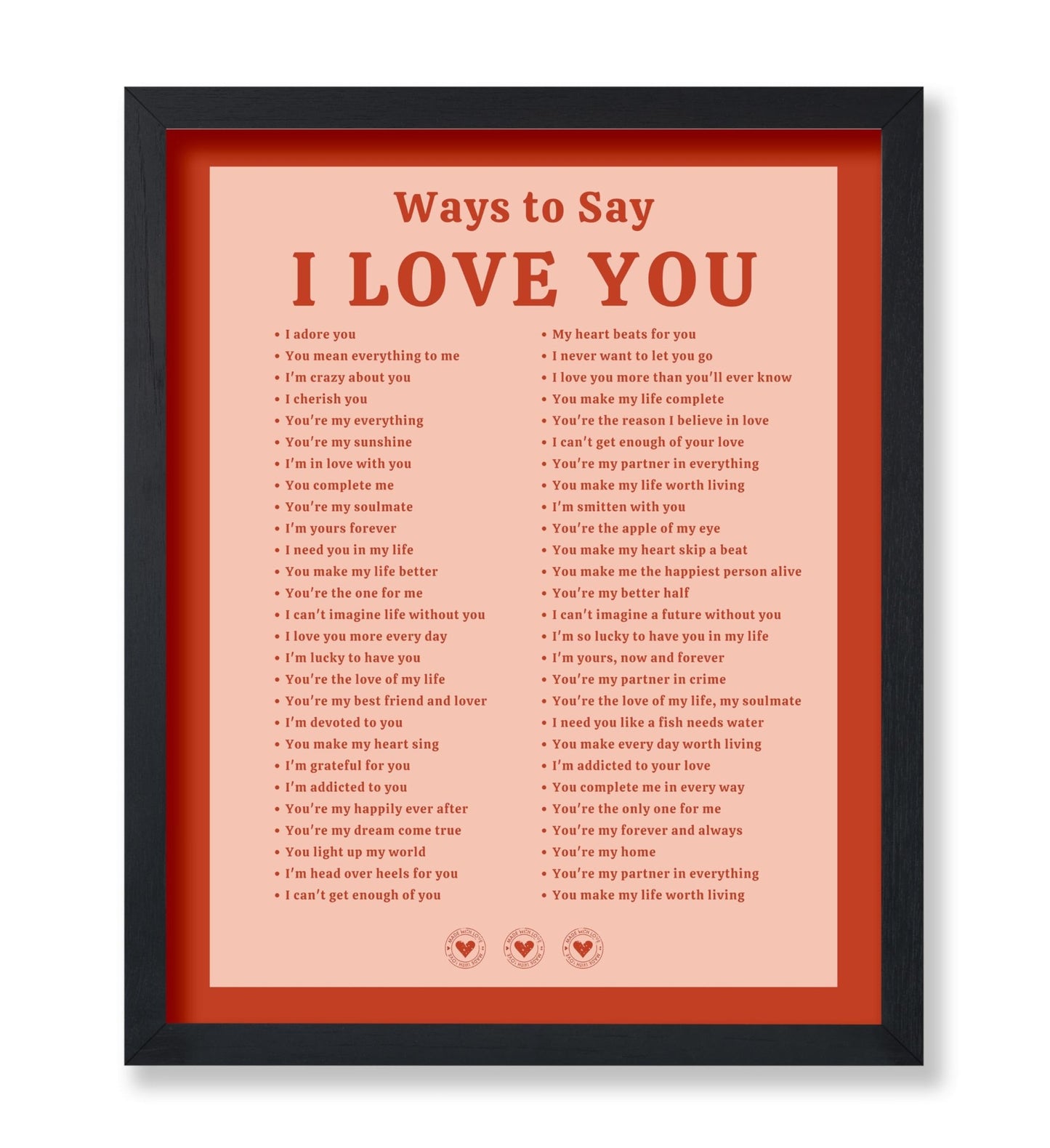 Ways To Say I Love You No3