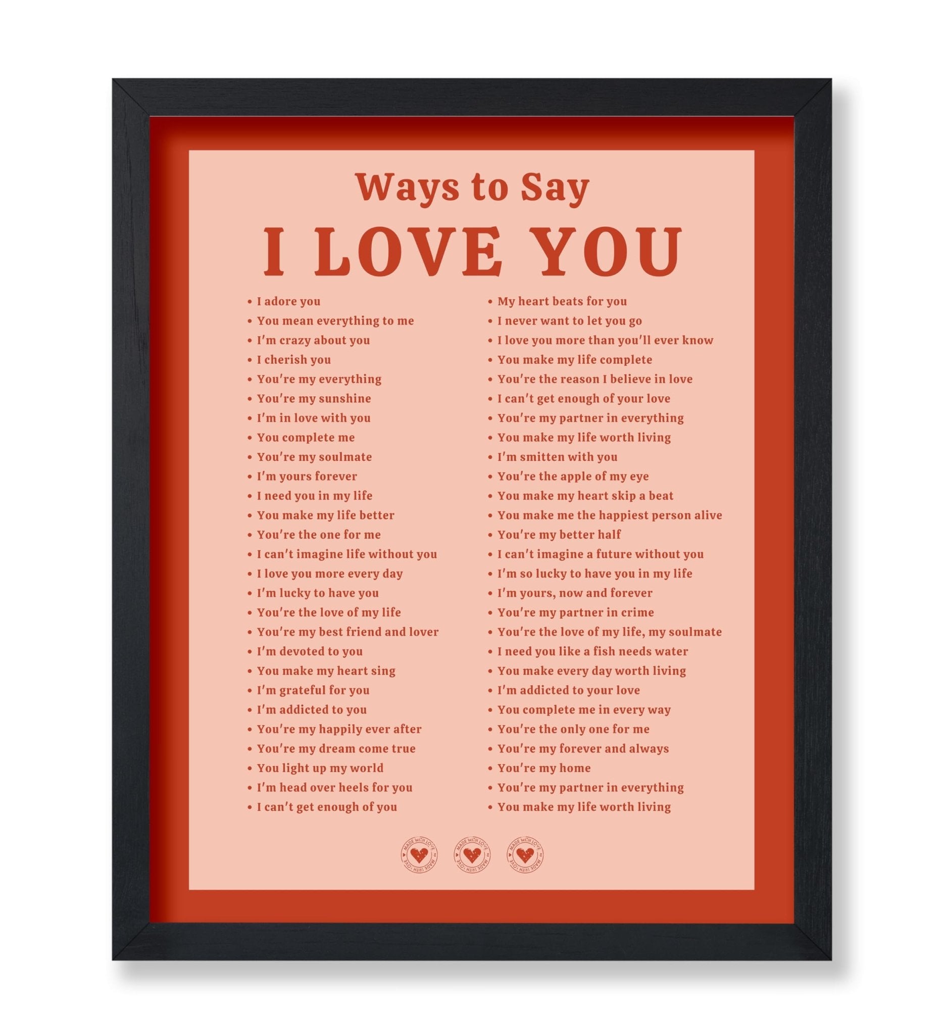 Ways To Say I Love You No3