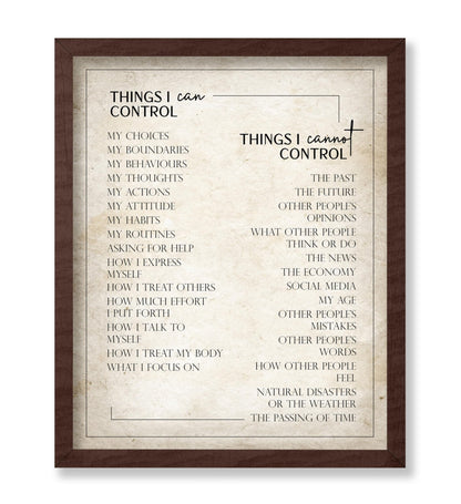 Things I Can Control