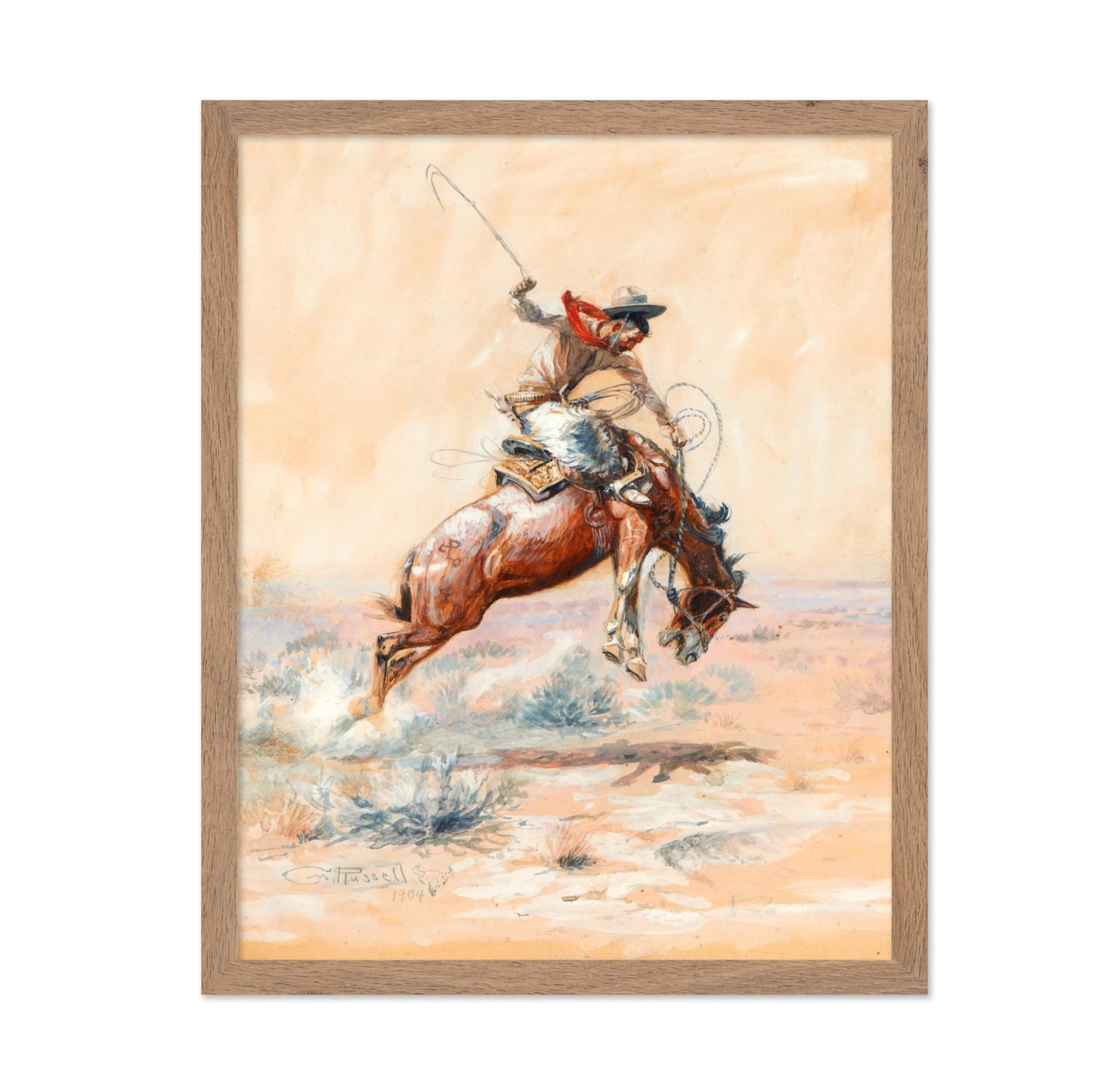 Charles Marion Russell - Powder River, Let 'er Buck