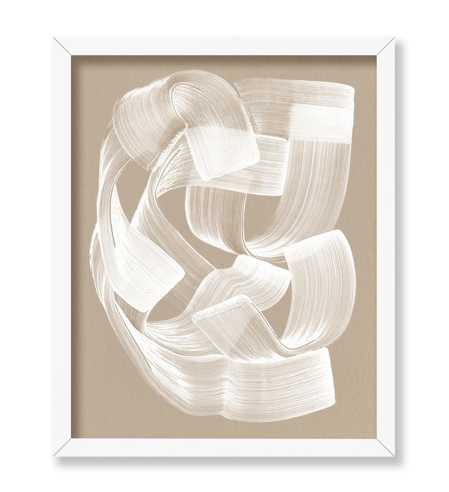 White Brush Strokes No2