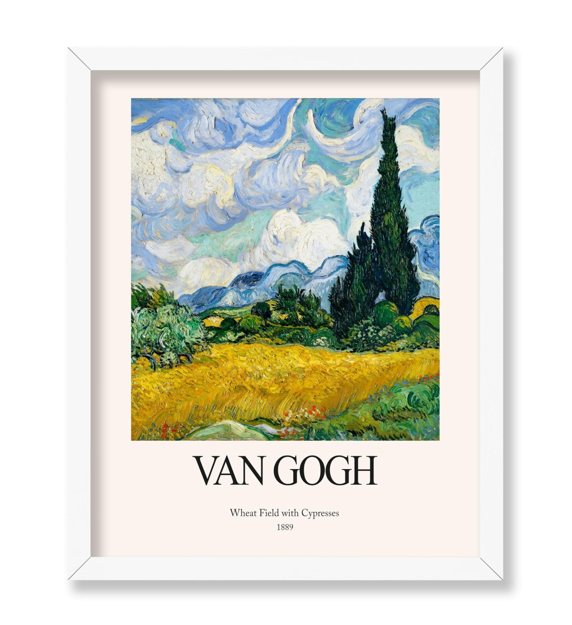 Van Gogh - Wheat Field with Cypresses No3