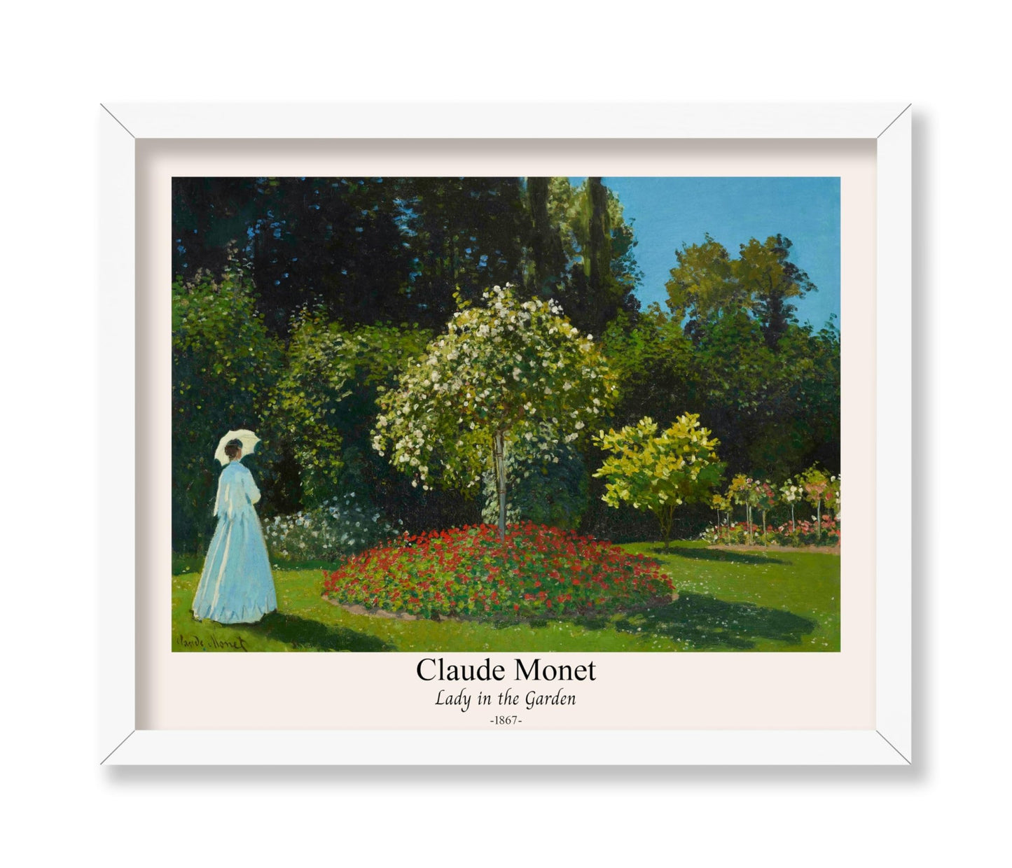 Claude Monet - Lady in the Garden