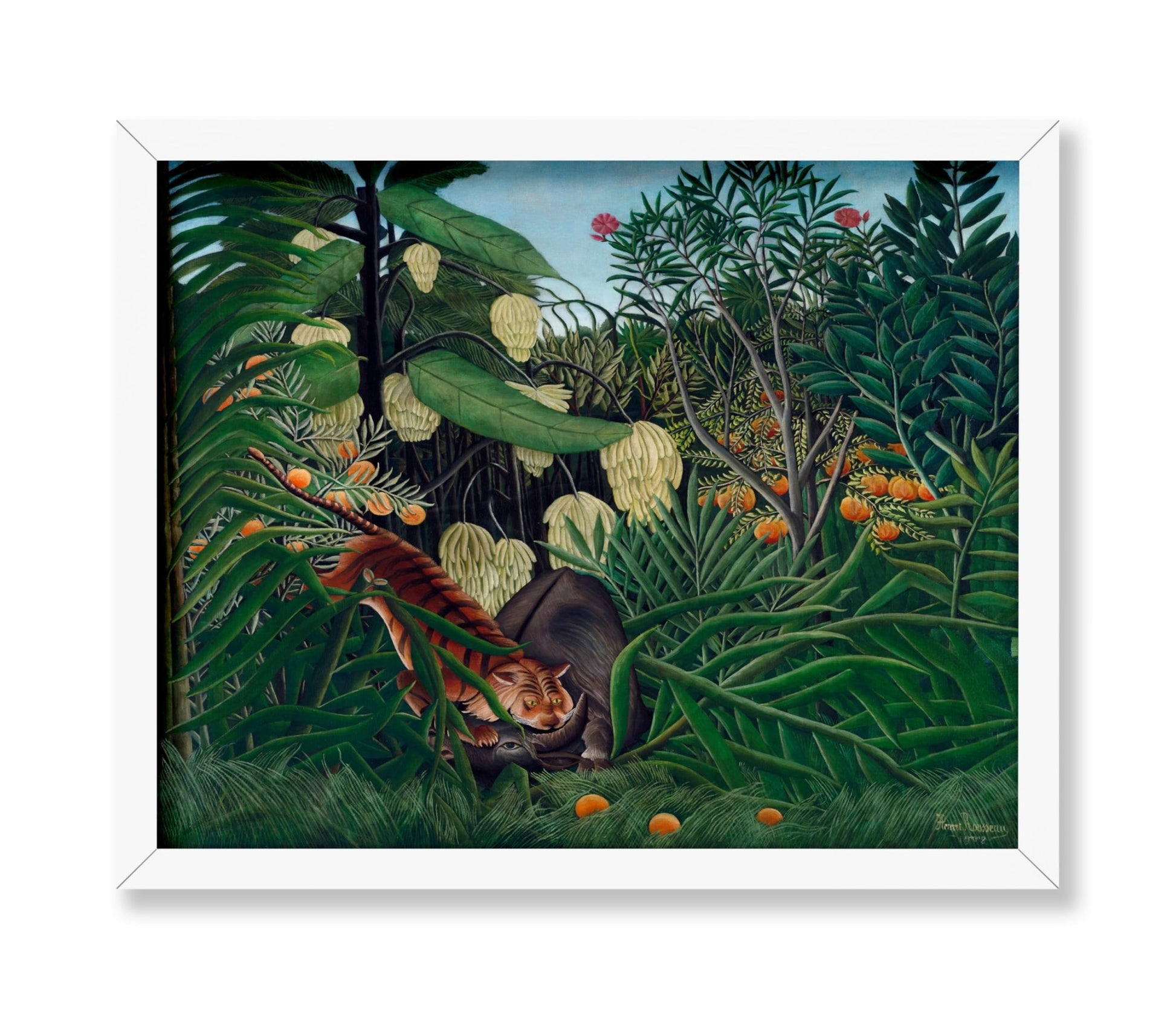 Henri Rousseau - Tiger & Buffalo No3