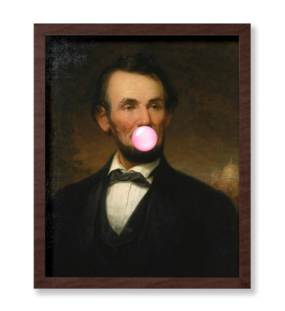 Abraham Lincoln Pink Bubble Gum