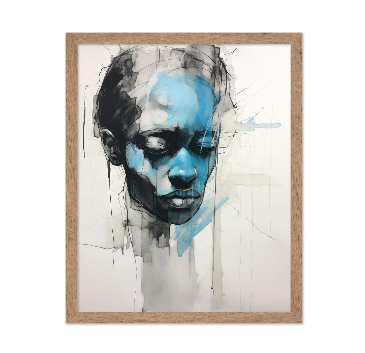 Blue Face Portrait