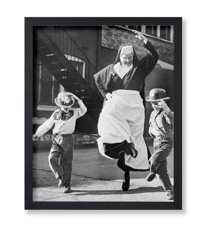 Nun Dancing With Children