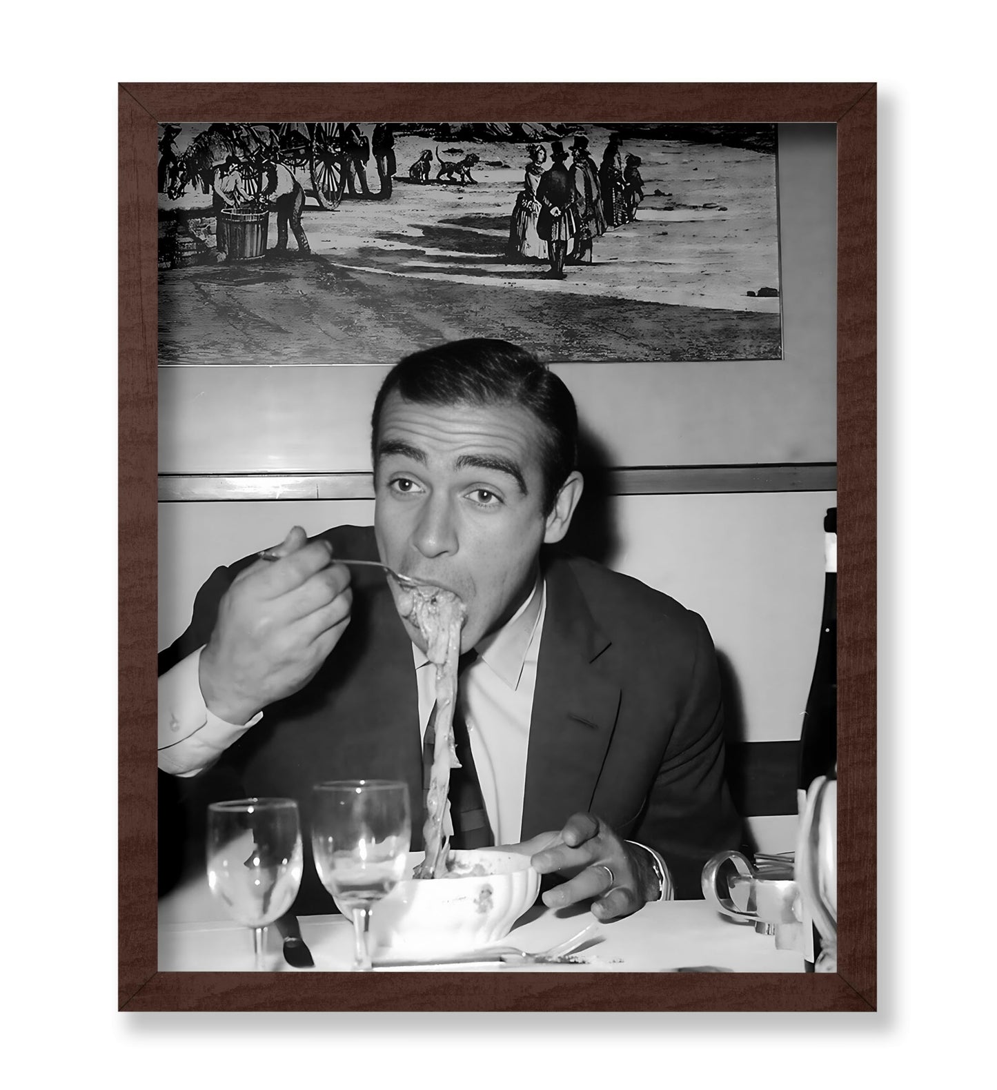 Connery Eating Pasta