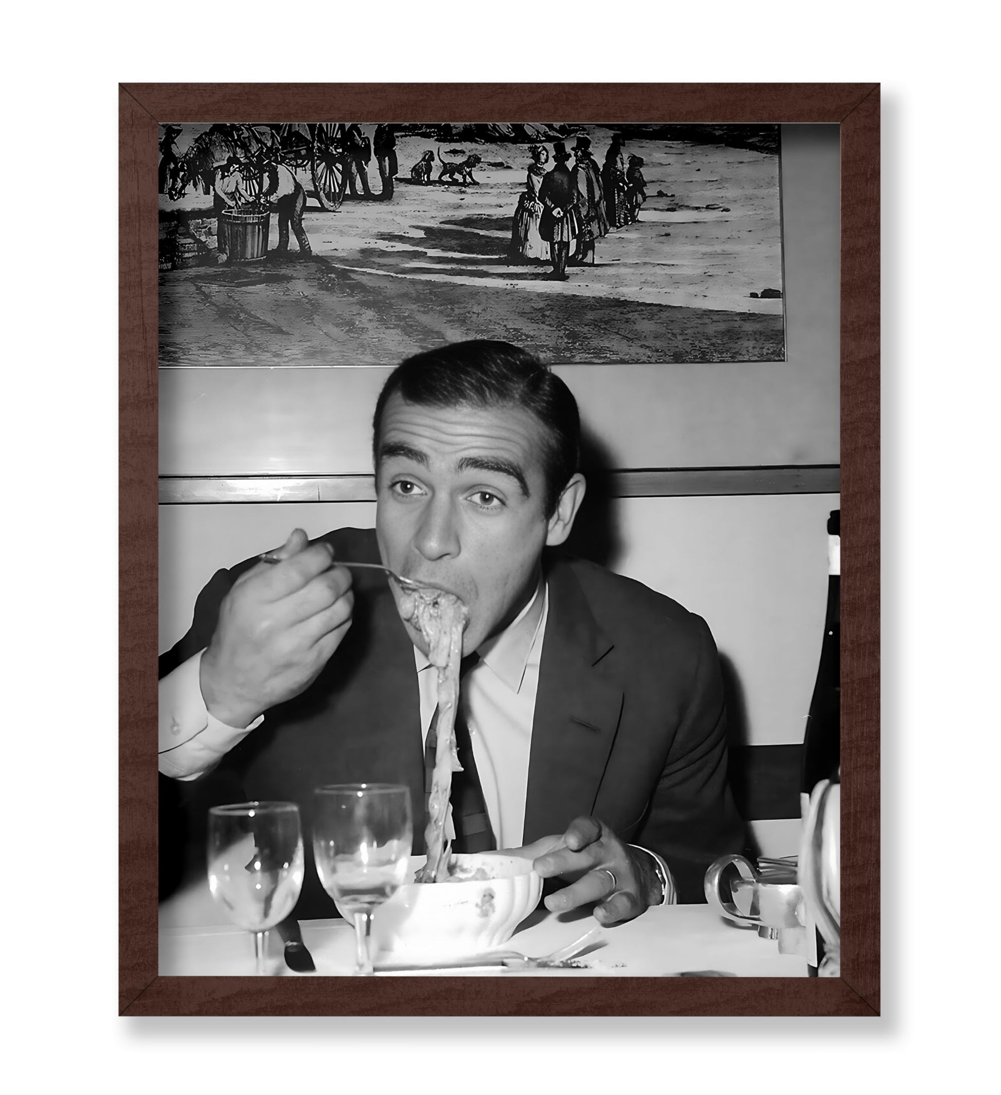 Connery Eating Pasta